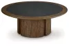 Ashley Furniture T563-8 Dontayne - Round Cocktail Table - Warm Brown