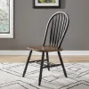 Liberty Furniture 186B-C1000S Liberty Furniture 186B-C1000S Carolina Crossing - Windsor Side Chair - Black / Antique Honey