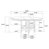 CoasterEveryday 102671 Lavon - Oval Extension Leaf Dining Table - Espresso