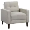 Coaster Fine Furniture 506787 Bowen - Upholstered Track Arm Tufted Accent Chair - Beige