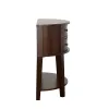 CoasterEssence 950156 Diane - 2-Drawer Demilune Entryway Console Table - Cappuccino