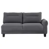 Coaster Fine Furniture 509540 Caspian - Upholstered Curved Arm Chaise Sectional Sofa - Gray