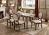 Furniture of America CM3872SC-2PK Kathryn - Side Chair (Set of 2) - Rustic Oak / Beige