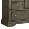 Samuel Lawrence Furniture S958-041 Lawson's Creek - 11-Drawer Gentleman's Chest With Storage Cabinet - Dark Brown
