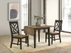 Intercon HP-TA-3650D-BBP-C Harper - Drop Leaf Table - Brushed Brown / Pecan