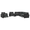 Coaster Fine Furniture 609530P-SET Collins - 6 Piece Modular Power Reclining Sectional - Dark Gray