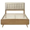 Coaster Fine Furniture 225091KE Robyn - Wood Eastern King Platform Bed - Light Ash