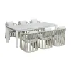 Intercon AX-TA-4086-WHT-C Alexa - Outdoor Dining Table - White