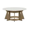 Liberty Furniture 465-OT1011 Berkley Square - Round Cocktail Table - Linen & Khaki