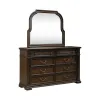 Liberty Furniture 765-BR-DM Provence Park - Dresser & Mirror - Chateau Brown