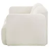 Coaster Fine Furniture 509812 Dorset - Fabric Upholstered Round Track Arm Loveseat - White