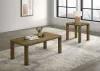 Coaster Fine Furniture 710858-S2 Castlewood - 2 Piece Cocktail Coffee Table Set - Brown Oak