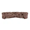 New Classic 20-2505B-3NPW Morello - 3 Piece Manual Sofa/Loveseat/Wedge - Brown