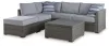 Ashley Furniture P297-070 Petal Road - Loveseat Sectional, Ottoman, Table Set (Set of 4) - Gray