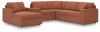 Ashley Furniture 92102S52 Ashley Furniture 92102S52 Modmax - 6-Piece Sectional With Laf Corner Chaise, Raf Corner Chair And Storage Console - Spice