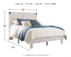 Ashley Furniture EB4121B2 Shawburn - Full Panel Platform Bed - Whitewash