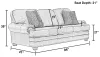 Jackson Furniture Industries 524103-1268/09-3068/09 Roberto - Leather Sofa - Cocoa