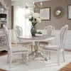 Liberty Furniture 244-DR-O5PDS Liberty Furniture 244-DR-O5PDS Magnolia Manor - 5 Piece Pedestal Table Set - Antique White