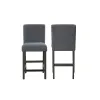 New Classic D4125-22-GRY High Line - Counter Chair (Set of 2) - Gray