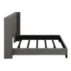 CoasterEssence 301405Q Bancroft - Upholstered Queen Wingback Bed - Gray