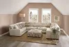 Furniture of America SM5172-OT Carleton - Ottoman - Ivory / Tan