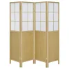 Coaster Fine Furniture 960123 Edwards - 4-Panel Room Divider Folding Shoji Screen - Natural