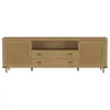 Coaster Fine Furniture 720253 Arini - Rattan Cane 2-Door TV Stand Media Console - Sand Wash