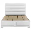 Coaster Fine Furniture 203510Q Felicity - Queen Storage Bed - White High Gloss