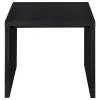 Coaster Fine Furniture 706227 Knapp - Engineered Wood Square Side End Table - Black