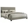 Coaster Fine Furniture 300851KW Dorian - Fabric Upholstered California King Panel Bed - Taupe