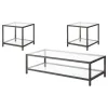 Coaster Fine Furniture 720228-S3 Trini - 3 Piece Coffee And End Table Set - Black