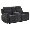 Coaster Fine Furniture 610155P Kennett - Chenille Upholstered Power Reclining Loveseat - Dark Gray