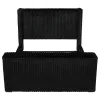 Coaster Fine Furniture 315945KW Centergrove - Upholstered California King Wingback TV Bed - Black