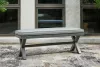 Ashley Furniture P518-600 Elite Park - Bench With Cushion - Gray