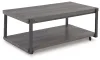 Ashley Furniture T393-13 Wilmaden - Occasional Table Set (Set of 3) - Gray / Black