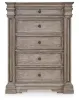 Ashley Furniture B916-46 Blairhurst - Five Drawer Chest - Light Grayish Brown