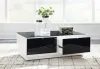 Ashley Furniture T756-1 Gardoni - Rectangular Cocktail Table - White / Black