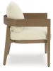 Ashley Furniture P671-601A Serene Bay - Arm Chair With Cushion (Set of 2) - Dark Brown / White