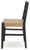 Ashley Furniture D752-02 Isanti - Dining Room Side Chair (Set of 2) - Light Brown / Black