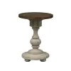 Liberty Furniture 498-OT1021 Morgan Creek - Chair Side Table - Antique White / Wirebrushed Tobacco Accents