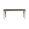 Liberty Furniture 661W-T4074 Whitney - Rectangular Leg Table - Antique Linen / Weathered Gray