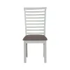 Liberty Furniture 182-C2001S Brook Bay - Upholstered Ladder Back Side Chair - Textured White / Carbon Gray
