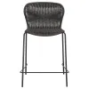 CoasterEssence 192039 Mckinley - Faux Rattan Metal Counter Chair (Set of 2) - Brown