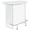 CoasterEveryday 182632 Acosta - Freestanding Home Bar Wine Cabinet - White High Gloss