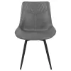CoasterEssence 110272 Brassie - Upholstered Swivel Dining Side Chair (Set of 2) - Gray