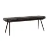 CoasterEssence 110653 Misty - Leather Upholstered Dining Bench - Antique Espresso