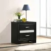 CoasterEveryday 206362 Miranda - 2-Drawer Nightstand - Black