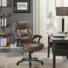 CoasterEssence 881184 Nerris - Upholstered Adjustable Home Office Desk Chair - Brown