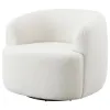 CoasterElevations 905726 Hudson - Faux Sheepskin Upholstered Swivel Chair - Natural