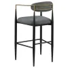 Coaster Fine Furniture 121189 Tina - Fabric Upholstered Bar Chair (Set of 2) - Dark Gray